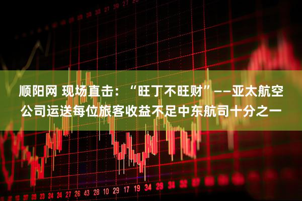顺阳网 现场直击：“旺丁不旺财”——亚太航空公司运送每位旅客收益不足中东航司十分之一