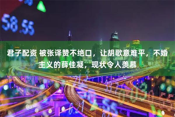 君子配资 被张译赞不绝口,让胡歌意难平,不婚主义的薛佳凝,现状令人羡慕